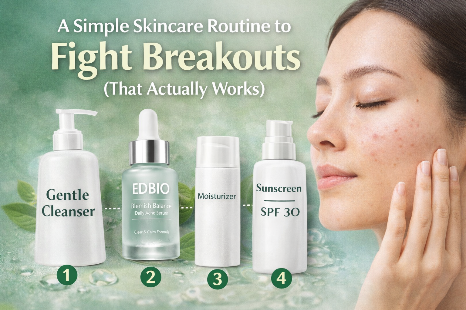 A Simple Skincare Routine to Fight Breakouts (That Actually Works)